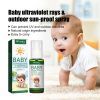 Gentle Kids Outdoor Sun Protection Spray SPF15 PA++ Natural Mild Plant Ingredients Portable Travel UV Barrier Skin Care Mist For Baby Sensitive Skin O