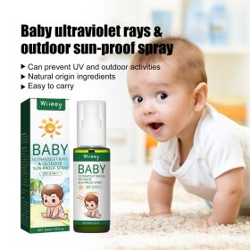 Gentle Kids Outdoor Sun Protection Spray SPF15 PA++ Natural Mild Plant Ingredients Portable Travel UV Barrier Skin Care Mist For Baby Sensitive Skin O