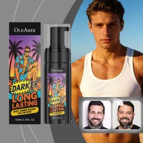 Long Lasting Self Tanner Mousse for Men, Natural Sun-Kissed Bronzing Body Foam