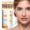 SPF50+ PA++++ Tinted Facial Moisturizer, Universal Shade Hydrating BB Cream, Daily UV Protection Face Sunscreen Lotion