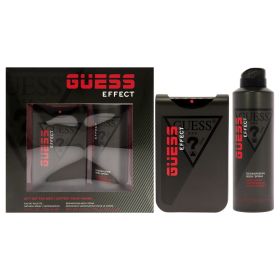 Guess Effect by Guess for Men - 2 Pc Gift Set 3.4oz EDT Spray, 6oz Body Spray