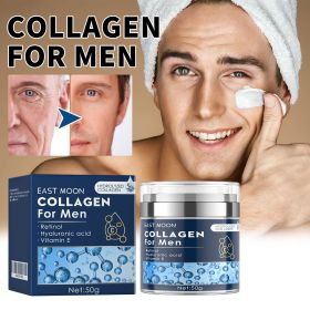 Men's Collagen Anti-Aging Facial Moisturizer Cream, Retinol Hydrating Face Lotion with Hyaluronic Acid & Vitamin E