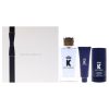 K by Dolce and Gabbana for Men - 3 Pc Gift Set 3.3oz EDT Spray, 1.69oz Shower Gel, 2.6oz Deodorant Stick
