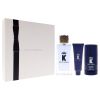 K by Dolce and Gabbana for Men - 3 Pc Gift Set 3.3oz EDT Spray, 1.69oz Shower Gel, 2.6oz Deodorant Stick