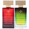 Azha Perfume Set by Azha for Men - 2 Pc Gift Set 3.3oz Amber Malaky EDP Spray, 3.3oz Taj Al Oud EDP Spray