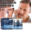 Men's Collagen Anti-Aging Facial Moisturizer Cream, Retinol Hydrating Face Lotion with Hyaluronic Acid & Vitamin E