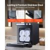 Hot Towel Warmer, 1.1 gal Small Towel Warmer Cabinet with Clip & Stainless Steel Rack, Holds up 8-12 Towels