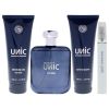 Unic by New Brand for Men - 4 Pc Gift Set 3.3oz EDT Spray, 0.5oz EDT Spray, 4.3oz Shower Gel, 4.3oz After Shave