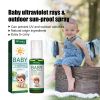 Gentle Kids Outdoor Sun Protection Spray SPF15 PA++ Natural Mild Plant Ingredients Portable Travel UV Barrier Skin Care Mist For Baby Sensitive Skin O