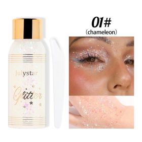 Makeup Gel Chameleon Shining Liquid Eye Shadow Stage Makeup Face Body Explosion Shining Eye Shadow (Option: 1)