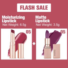 PHOFAY Moisturizing Lipstick And Matte Lipstick (Option: 05Set)