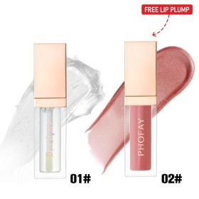 PHOFAY Ultra-Glossy Lip Gloss Set (Option: 01 02Set)
