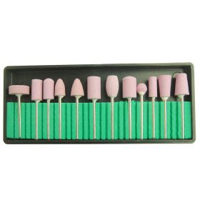 Nail Polishing Heads Diamond Tools (Option: 12sticks flint)