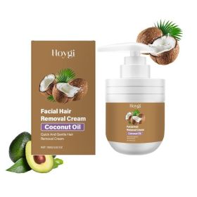 Hoygi Coconut Facial Gentle Hair Removal Cream, Facial Hair Removal For Men And Women, Gentle On Lip Hair And Beard, Non-irritating (Option: 2pcs)