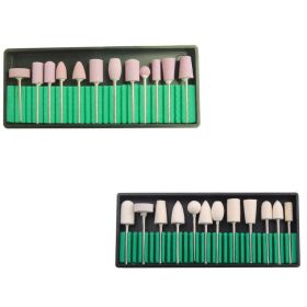 Nail Polishing Heads Diamond Tools (Option: Set)