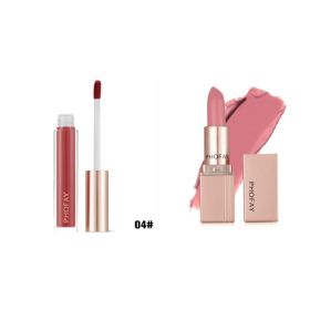 PHOFAY Non-Sticky Lip Gloss (Option: 04Set)