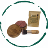 BeNat Natural Blush Loose Powder Set with Reusable Bamboo Jar, Eco-Friendly Kraft Refill Bag and Kabuki Brush - Vegan Makeup for All Skin Types