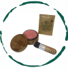 BeNat Natural Blush Loose Powder Set with Reusable Bamboo Jar, Eco-Friendly Kraft Refill Bag and Kabuki Brush - Vegan Makeup for All Skin Types