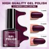 LIMEGIRL 6pcs Gel Polish Set 6 Vibrant Colors UV Gel NailPolish Red Blue Green Hema TMPTA TPO 3-free AllSeasons NailGel for Christmas Gift Women Girls
