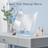 Makeup Mirror, Vanity Mirror with Lights, 2X/3X/10X Magnification, Touch Control, Trifold, Dual Power Supply, Gifts Mothers Day for Mom