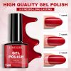 LIMEGIRL 6pcs Gel Polish Set 6 Vibrant Colors UV Gel NailPolish Red Blue Green Hema TMPTA TPO 3-free AllSeasons NailGel for Christmas Gift Women Girls