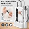 Electric Nail Drill - 45000RPM Portable Nail Drill Rechargeable Nail E-File Kit with 11 Bits & Base LED Screen Ultra-Silent