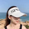UPF50+ Wide Brim Sun Visor Hat - Rollable Foldable UV Protection Sun Hat, Adjustable Empty Top Sun Cap for Women, Outdoor Travel Beach Hiking Headwear